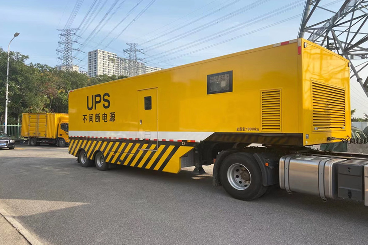 阜南发电机租赁施工现场